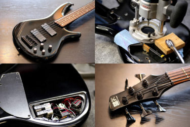 Ibanez SDGR Bass – EMGピックアップ、電池ボックス増設、18V