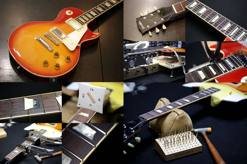 Orville Les Paul - フレット交換、インレイ剥がれ - SPREAD SOUND
