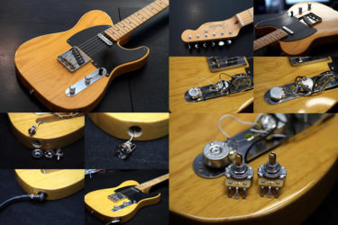 Fender Japan Heritage 50s Telecaster – ポット、ジャック交換