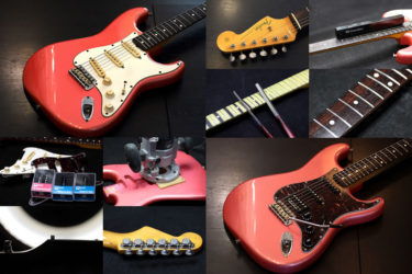 Fender Japan JVシリアル Stratocaster – フレットすり合わせ、ナット交換、PU交換
