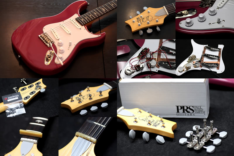 PRS SE Silver Sky 純正ロックペグ変更済み PRS SE Silver Sky - ロック式ペグ、POT・ワイヤリング・ナット交換