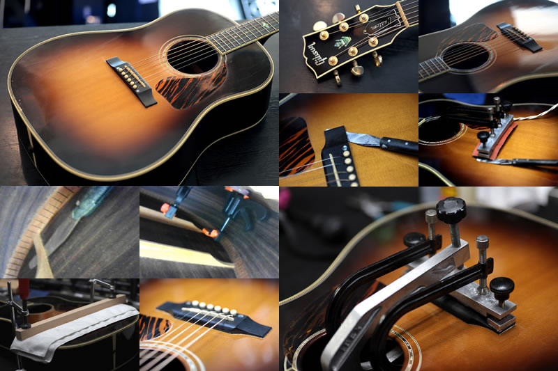 GIBSON J-45 Custom - ブレーシング剥がれ、ブリッジ剥がれ - SPREAD